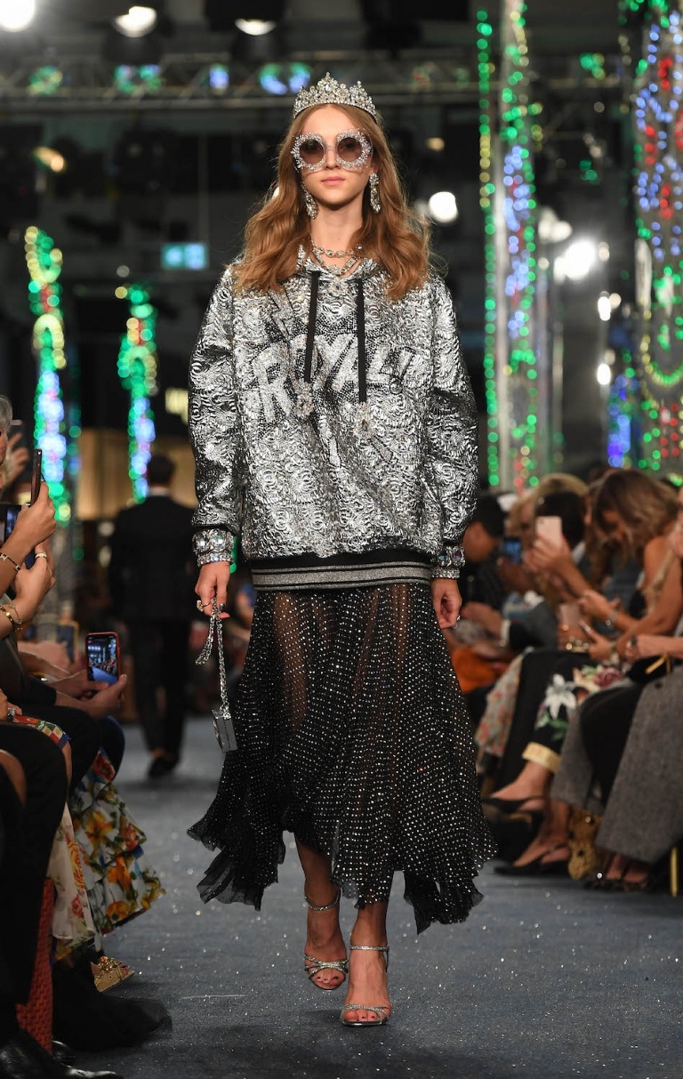 Agata Goreczka na pokazie Dolce&Gabbana w Dubaju